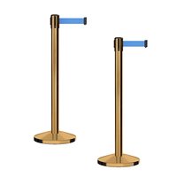 Barrières escamotables de manière de file d'attente de ceinture de longueur incorporée par coutume pour le plancher