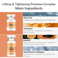 Poudre lyophilisée de protéase coréenne personnalisée Peeling enzymatique Contrôle des pores Traitement enzymatique exfoliant anti-âge Y