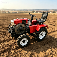 Traktor Pertanian Murah, Mesin Diesel Multifungsi, 12 Tenaga Kuda, 15, 18, 20 Tenaga Kuda, dengan Loader, Pertanian