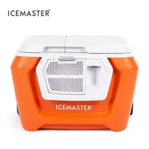 IceMaster 54L多功能食品新鲜硬冷却器箱轮防水户外野营派对冷却器