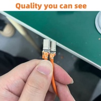 Câble USB C vers USB C 60W PD à charge rapide, 1M, tressé, cordon de synchronisation des données, orange, compatible avec iPhone 16 15 Pro Max