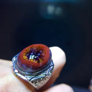 Anel aurora de prata esterlina 925, anel mágico de cristal de tesouros, 1 peça/lote