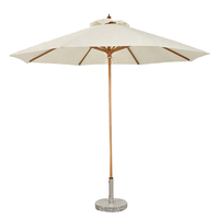 Parasol d'extérieur moderne en aluminium avec bouton poussoir inclinable et manivelle, polyvalent pour jardin, restaurant, terrasse, auvent solaire pour hôtels, parcs