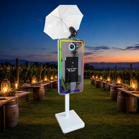 Vente en gros directe usine : Photobooth miroir à écran tactile 21,5 pouces avec logiciel DSLR gratuit pour location événementielle