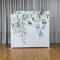 Support de toile de fond portable pliable personnalisé en tissu tendu pour photomaton, housse de protection imprimée pour salons professionnels