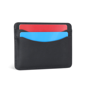 RFID blocco PU porta carta in pelle sottile portafoglio minimo per uso quotidiano OEM accettato - Product Image 3