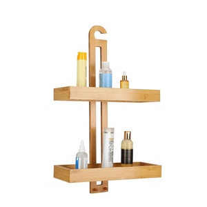 Estante <span class=keywords><strong>de</strong></span> Almacenamiento <span class=keywords><strong>de</strong></span> Bambú <span class=keywords><strong>de</strong></span> 2 Niveles <span class=keywords><strong>para</strong></span> <span class=keywords><strong>Ducha</strong></span>, Colgante <span class=keywords><strong>de</strong></span> Pared, <span class=keywords><strong>para</strong></span> Champú - Product Image 3