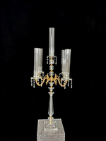 Porte-bougie moderne en acrylique pour centre de table de mariage, résistant à la chaleur, durable, portable, décoration de table pour les événements de Noël et de Pâques