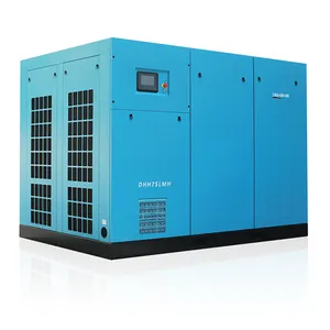 Máy nén khí trục vít công nghiệp áp suất thấp dehaha 75Kw để in và nhuộm công nghiệp hóa dầu thủy tinh