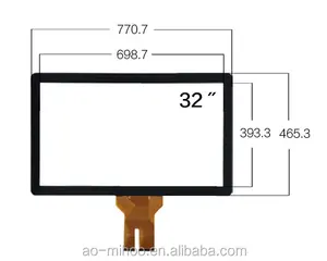 Real 10 Points 32" Infrared IR Touch Frame with USB Interface, Plug & Play