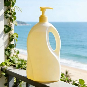 Bottiglia di plastica da 1 litro con pompa a pressione per uso in hotel e alloggi, grande capacità, prodotta in Cina - Product Image 3