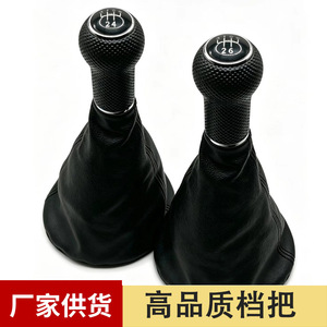 หัวเกียร์หนังแท้สีดำสำหรับรถยนต์โฟล์คสวาเกน กอล์ฟ 4 ยี่ห้อเฉิน แคน คาร์ - Product Image 5