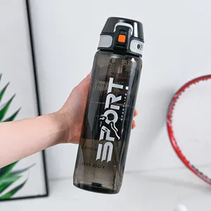 800ml eko dostu spor Bpa ücretsiz Tritan plastik su şişesi toptan spor salonu spor şişe özel Logo
