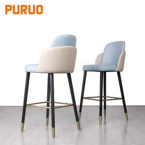 Puruo hộp đêm hookah Bar ghế đồ nội thất để bán vàng và đen thêm cho biết thanh phân với phần còn lại cánh tay cho nhà bếp - Product Image 4