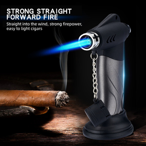 Lanzallamas recargable a prueba de viento, mechero de carbón para barbacoa, linterna <span class=keywords><strong>Turbo</strong></span> con tapa de seguridad, venta al por mayor - Product Image 4