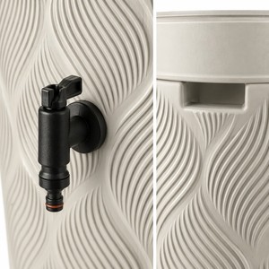 <span class=keywords><strong>Serbatoio</strong></span> per Acqua Piovana in Plastica da Esterno con Rubinetto, Vaso Decorativo, Kit per Raccolta Acqua Piovana da Giardino - Product Image 3