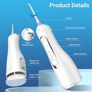 Nouvel Irrigateur Buccal Électrique Sans Fil Rechargeable 300ml avec 4 Embouts et 4 Modes pour les Dents - Product Image 5