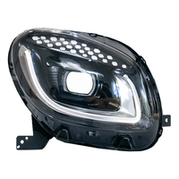 Feux de jour à LED pour Smart 453, ensemble de phares 70W 12V, lentille à double faisceau, phares LED 12V pour Smart 453