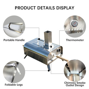 Inbestcamp เตาอบพิซซ่าสแตนเลส, เตาจรวด Artisan <span class=keywords><strong>Italo</strong></span> forno เตาเกรดบริการสไตล์ Napoli - Product Image 2