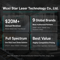 Diode laser rouge fiable 637nm 1200mW 2.3V USHIO Japon HL63283HD AlGaInP TO9 pour système d'affichage laser industriel