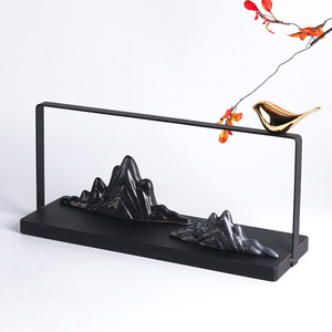 ของตกแต่งภูมิทัศน์จีนสมัยใหม่ ภูเขาจำลองจากเรซิ่น สำหรับตกแต่งห้องชา โมเดลโรงแรมเซน ตกแต่งโต๊ะทำงาน - Product Image 2