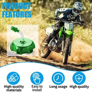 Bouchon de réservoir d'essence en aluminium CNC avec soupape de reniflard pour 50cc 70cc 90cc 110cc 125cc 140cc 150cc Pit Dirt Motor Bike Dirt Bike ATV - Product Image 4