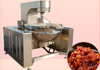 Mélangeur de cuisson planétaire automatique à température contrôlée, machine à cuve double paroi en acier inoxydable
