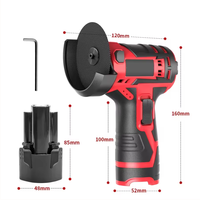 Meuleuse d'angle sans fil 21V à batterie lithium, sans balais, 3 pouces, outil portable mini, multifonctionnel industriel pour découpe et polissage DIY