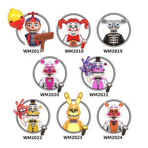 WM6097 WM6074 Minifiguras de Juego de Terror FNAF: Bear, Chica, Bonnie, Freddie, Pirate, Foxy, Robert - Figuras de Acción, Thriller, Construcción, Dibujos Animados, Juguete - Product Image 2