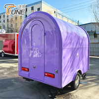 Minivan Móvil, Remolque de Comida Pequeño, Camión de Comida Personalizado Multifuncional para Catering al Aire Libre