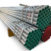 Tuyau d'échafaudage en acier galvanisé à chaud 48,3 mm, paroi 3,2-4 mm pour la construction de bâtiments de grande hauteur