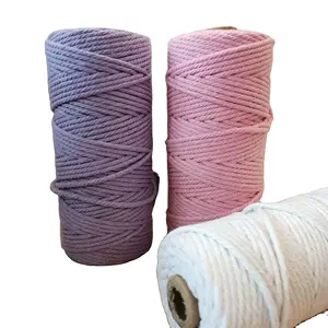 Cotton Macrame Rope Bulk Pure Cotton Macrame Rope Packaging Rope