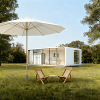 Maisons miniatures Apple Cabin personnalisables en panneaux sandwich, maison capsule au design minimaliste pour bureaux et hôtels