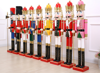 Großhandel Große Holz-Nussknacker-Figur Handbemalter Weihnachts-Nussknacker als Dekoration für Feiertage und Zuhause