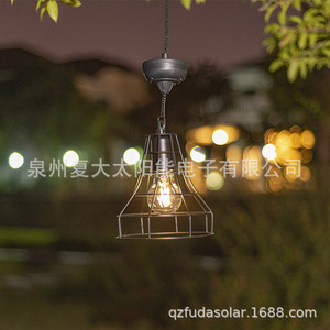 Lámpara Solar Colgante con Bombilla Incandescente, Luz de Jardín para Exteriores, Celda Solar Mono Si, 12V DC - Product Image 2