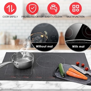 Large Antiscratch <b>Glass</b> Top Stove Cover Induction Cooktop <b>Protector</b> Mat for Electric Burner Kitchen Cooking Tool - Product Image 5
