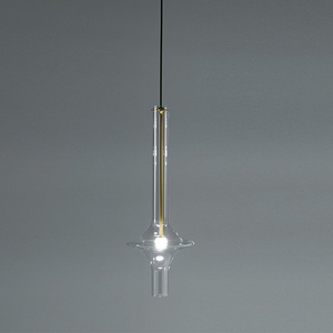 Art Creative Design Lampes d'intérieur Lampe à <span class=keywords><strong>suspension</strong></span> moderne en tube de <span class=keywords><strong>verre</strong></span> clair soufflé à la main Lampe suspendue à LED pour salle d'exposition Restaurant - Product Image 6