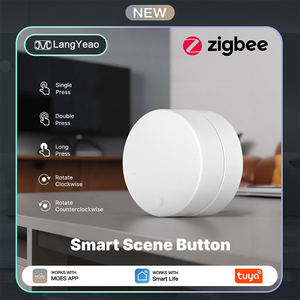 מתג סצנות חכם LangYeao Zigbee 3.0, מתג עמעום אלחוטי עם שלט רחוק של Tuya לבית חכם, 5 פעולות - Product Image 1