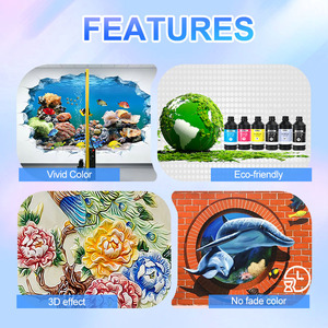 गोसम 1000 एमएल 5 रंग 3 डी दीवार फर्श प्रिंटिंग यूव स्याही के लिए इंक - Product Image 3