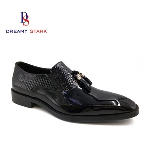 Chaussures habillées de luxe pour hommes, faites à la main, en cuir brillant 3D gaufré, personnalisables, durables, de haute qualité, style Oxford, légères et respirantes - Product Image 1