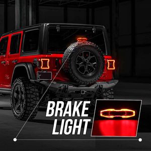 Feux de chasse à LED à 5 fonctions avec conception de trou d'aération, corps en aluminium, 5 modes, feu de freinage rouge, feu arrière, feu de conduite pour UTV ATV - Product Image 2