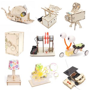 Hot bán gỗ Robot xây dựng Kit STEM điện dự án kỹ thuật Set DIY STEM khoa học đồ chơi cho các trường học - Product Image 1