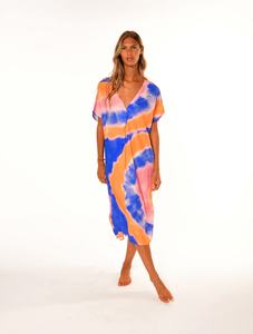 High Quality <b>Indian</b> Handmade Cotton Boho Style <b>Kaftan</b> Women's Maxi Dress For Beach Casual Wear Mid Long <b>Kaftan</b> Dress For Women - Product Image 2