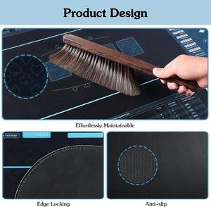 70 "X 35" Poker Table Top Blackjack <span class=keywords><strong>Casino</strong></span> Poker Topper Facile à effacer Hold'em Poker Mat avec Cheat Sheet - Product Image 6