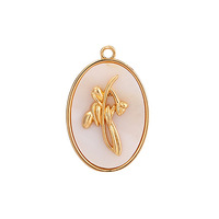 Merryshine Non ternir Fleur Shell Pendentif Tournesol Muguet DIY Bijoux Naissance Fleur Pendentif Collier