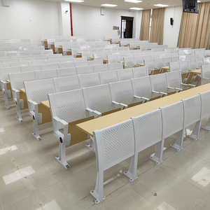 Ensemble de bureau et chaise pliants en contreplaqué de style moderne pour étudiants, mobilier universitaire, chaise pour salles de conférence - Product Image 2