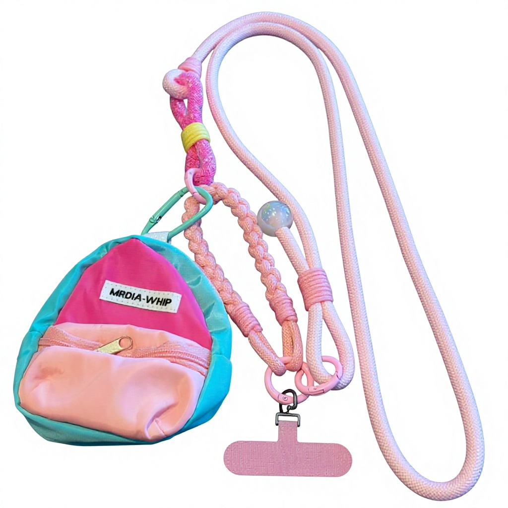 Headphone Bag Change Mobile Phone Lanyard Adjustable Crossbody High-end Halter Portable Anti-fall Anti-loss Outdoor Hanging