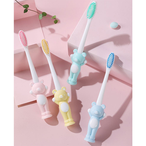 CTB004 Zogear Vente en gros Brosse à dents pour enfants de 5 à 12 ans, mignonne, en forme d'ours, à poils doux - Product Image 3