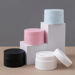 5G 10G 15G 20G 30G 50G Tùy Chỉnh Sang Trọng Mỹ Phẩm Bao Bì <span class=keywords><strong>Jar</strong></span> Màu Kem Nhựa Lọ Có Nắp Đậy - Product Image 1