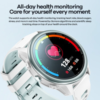 Montre connectée REMAX WATCH50 1.43 AMOLED GPS 6 satellites, étanche 3ATM, fréquence cardiaque, appels Bluetooth, commande vocale IA, lampe torche LED